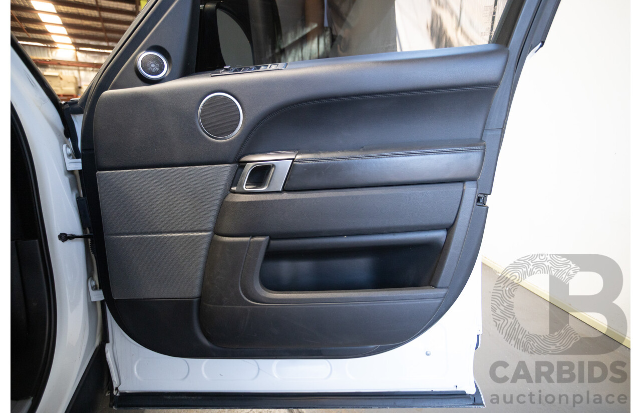 07/2016 Land Rover Range Rover Sport 3.0 SDV6 HSE Dynamic (AWD) LW MY16 4D Wagon Fuji White 3.0L