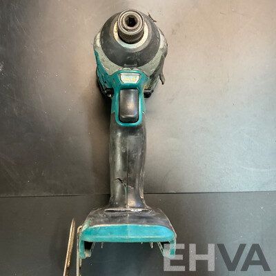 Three Makita Power Tools with Hand Tools in Milwaukee Carry Bag