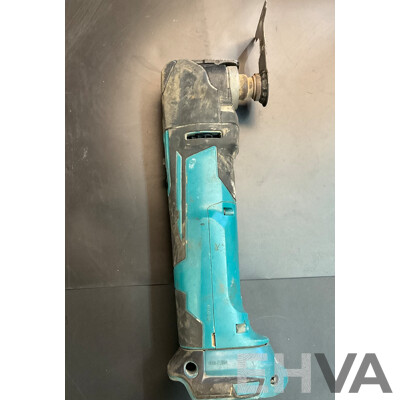 Three Makita Power Tools with Hand Tools in Milwaukee Carry Bag