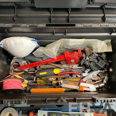 Assorted Tools and Hardware in Tactix Tool Box