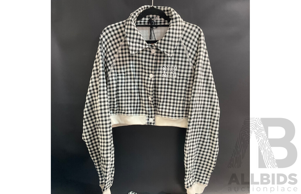 Jacket in Pattern with Logo - Size L  - Branded MIU MIU