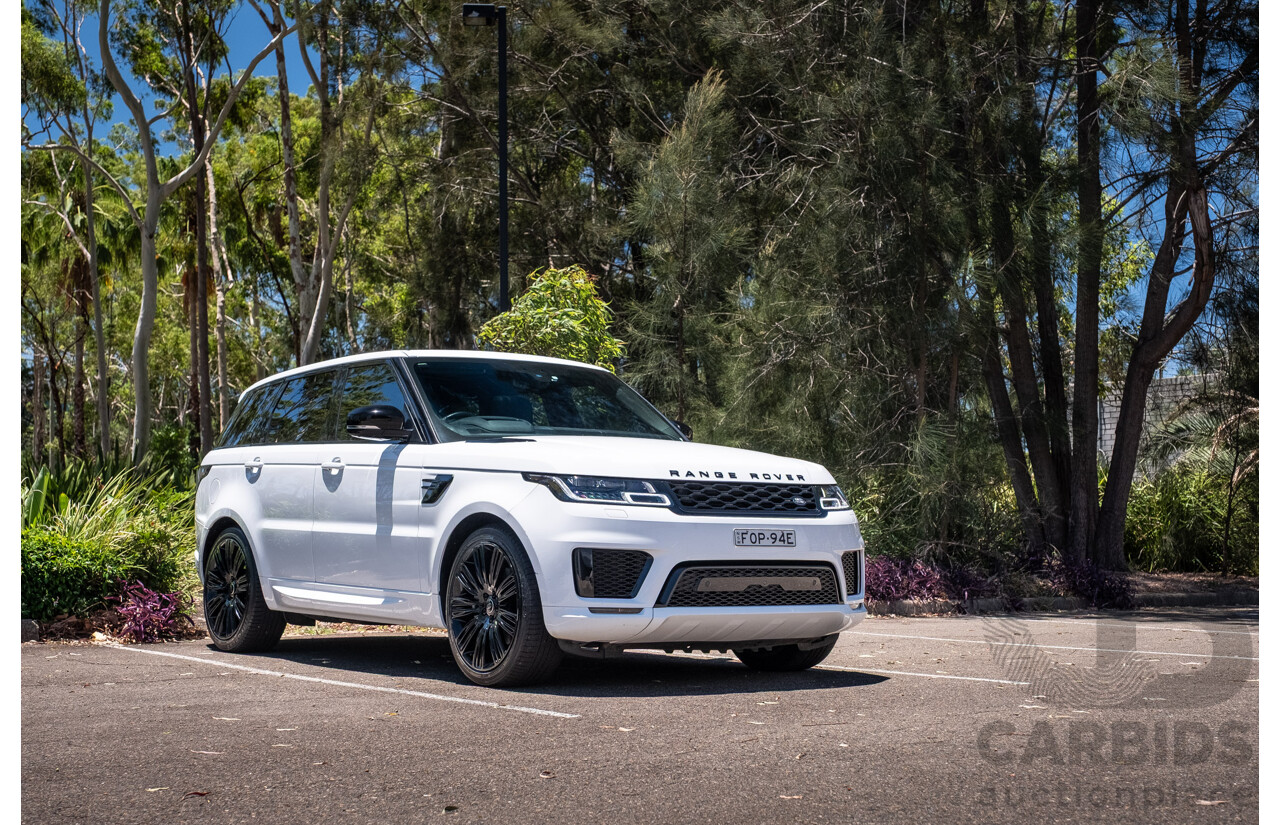 09/2020 Land Rover Range Rover Sport SDV6 HSE Dynamic (225kW AWD) L494 MY20.5 4d Wagon Fuji White Turbo Diesel V6 3.0L - 7 Seater