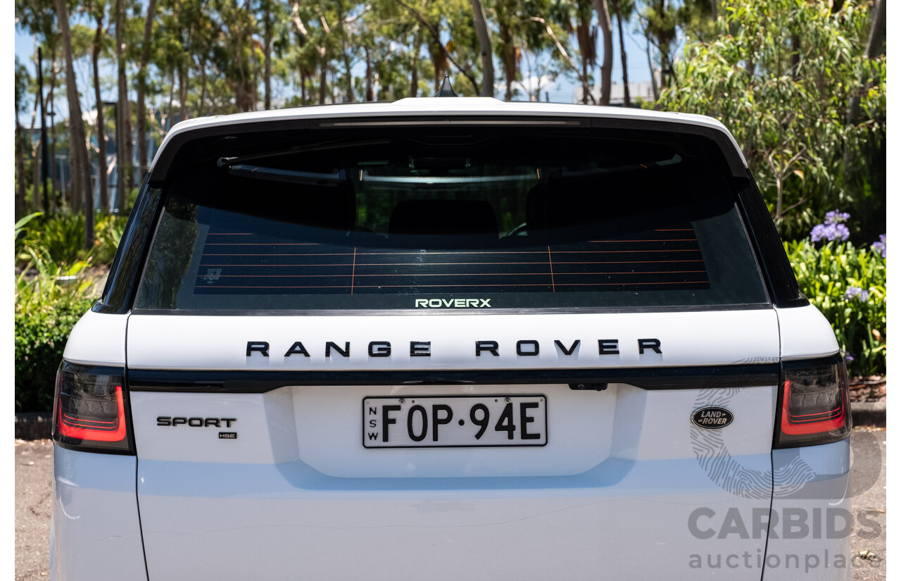 09/2020 Land Rover Range Rover Sport SDV6 HSE Dynamic (225kW AWD) L494 MY20.5 4d Wagon Fuji White Turbo Diesel V6 3.0L - 7 Seater
