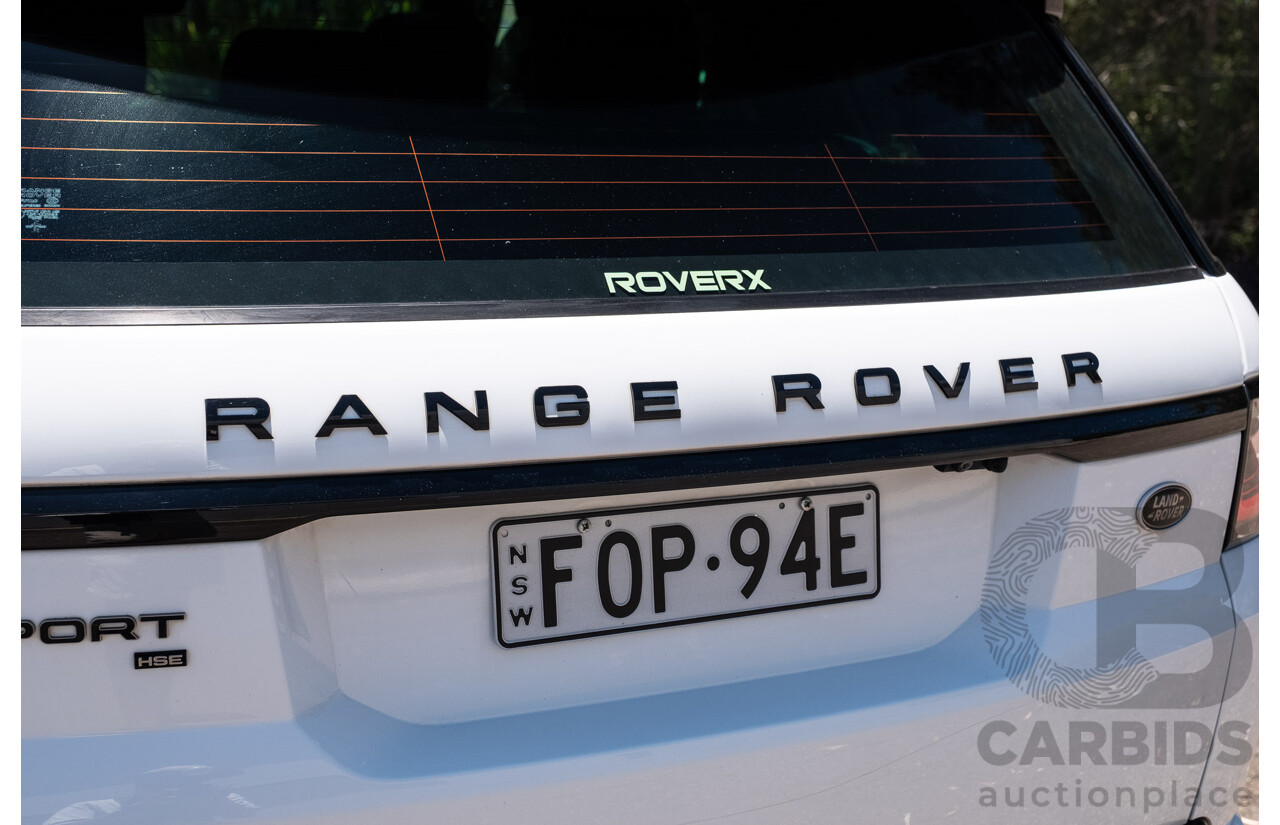 09/2020 Land Rover Range Rover Sport SDV6 HSE Dynamic (225kW AWD) L494 MY20.5 4d Wagon Fuji White Turbo Diesel V6 3.0L - 7 Seater
