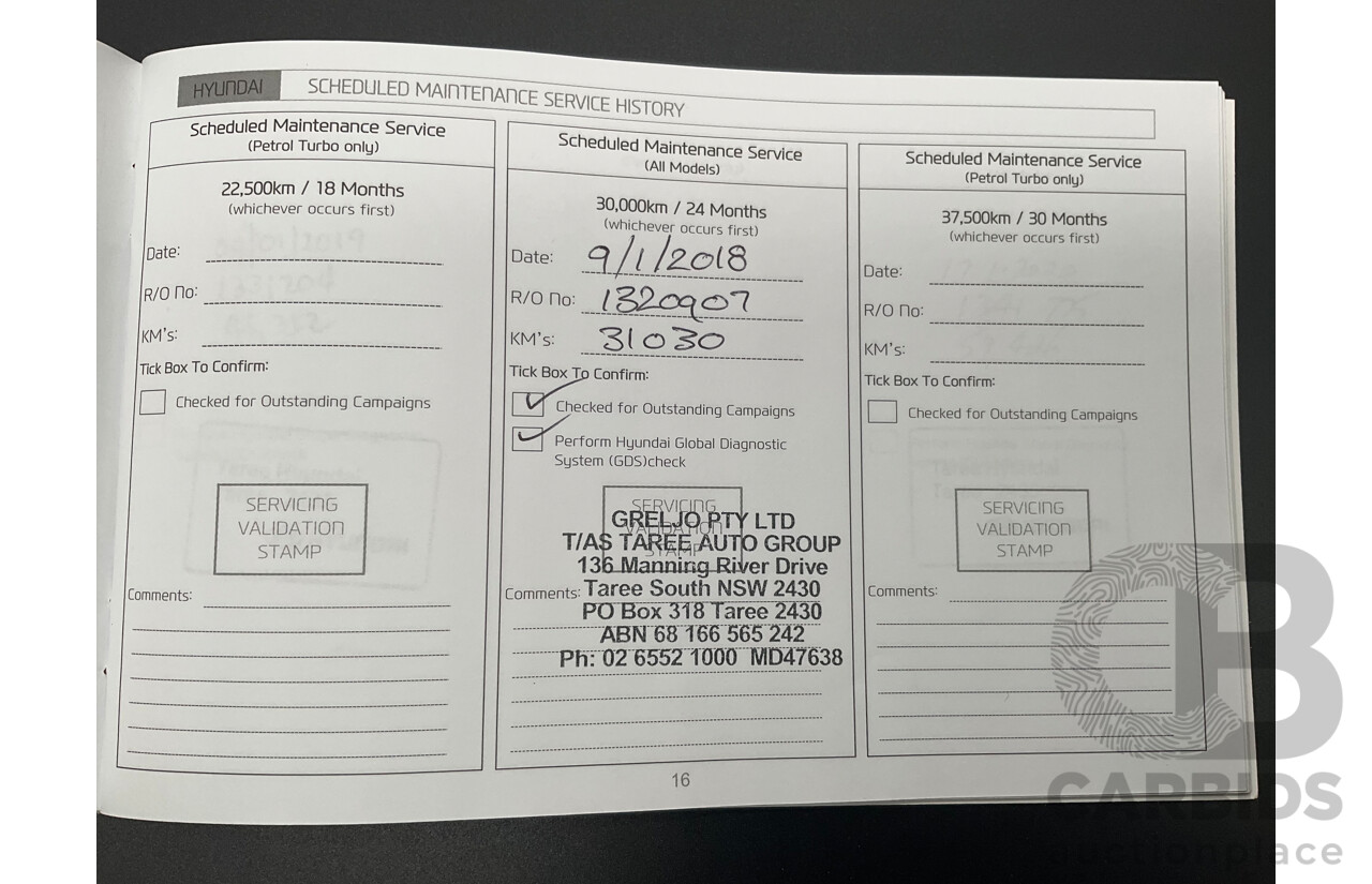 03/2017 Hyundai Tucson Active X (FWD) TL 4D Wagon Pure White 2.0L