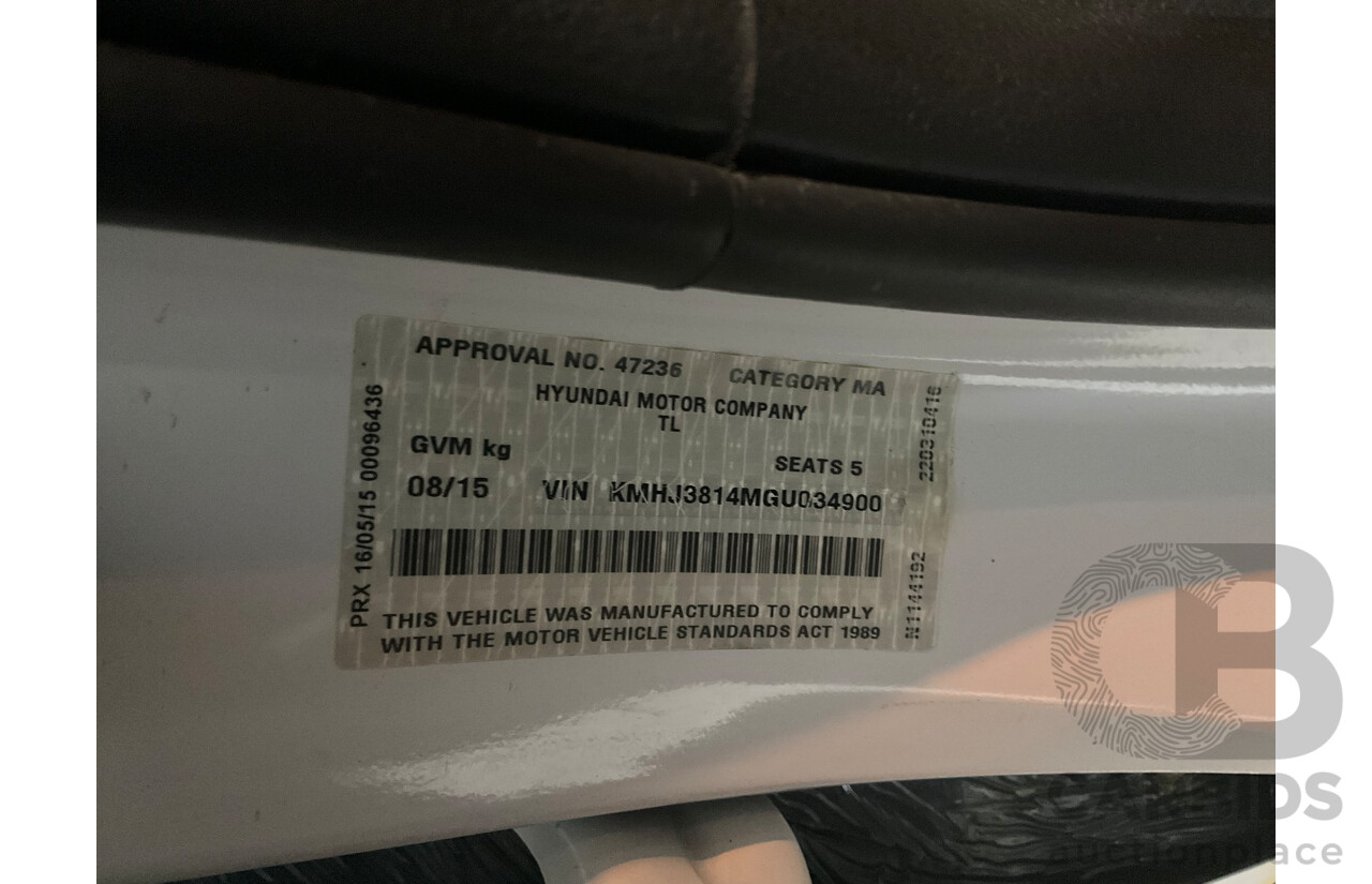 03/2017 Hyundai Tucson Active X (FWD) TL 4D Wagon Pure White 2.0L