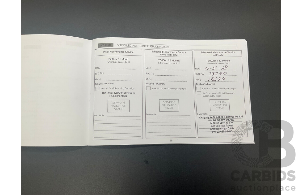 03/2017 Hyundai Tucson Active X (FWD) TL 4D Wagon Pure White 2.0L