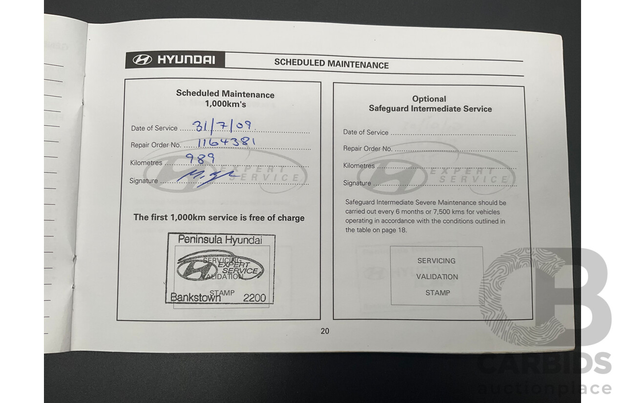 6/2009 Hyundai i30 SX 1.6 CRDi FD MY09 5d Hatchback Vivid Blue Turbo Diesel 1.6L