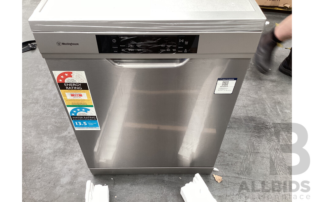WESTINGHOUSE WSF6606XA 60CM Freestanding Dishwasher - ORP $1,099