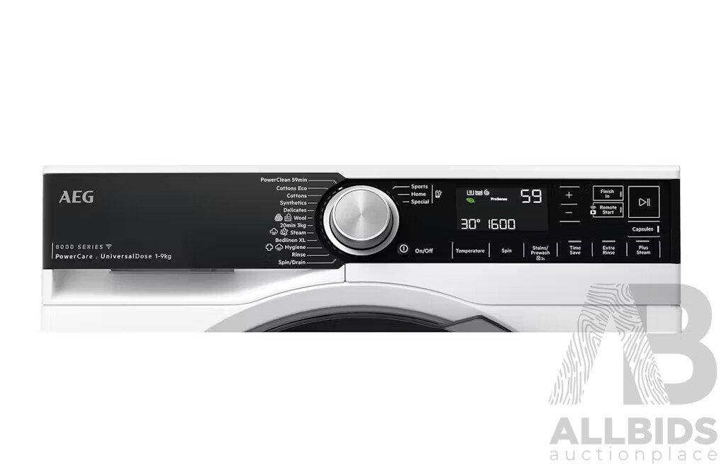 AEG 8000 Series 9kg Washing Machine - ORP $2,099