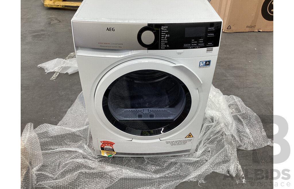 AEG 8kg 6000 Series SensiDry Heat Pump Dryer - ORP $1,899