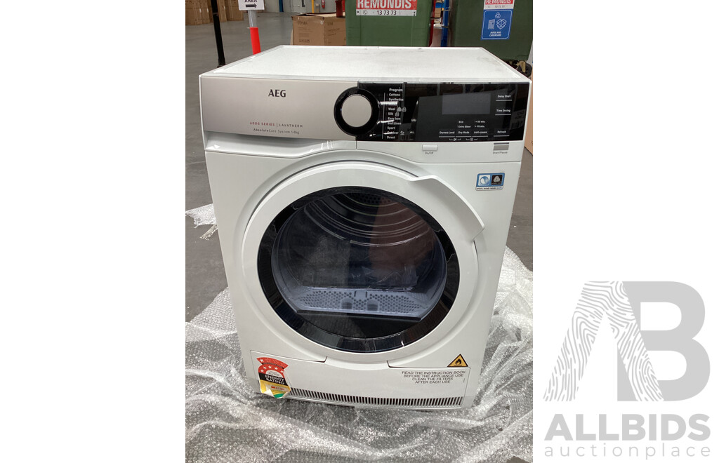 AEG 8kg 6000 Series SensiDry Heat Pump Dryer - ORP $1,899