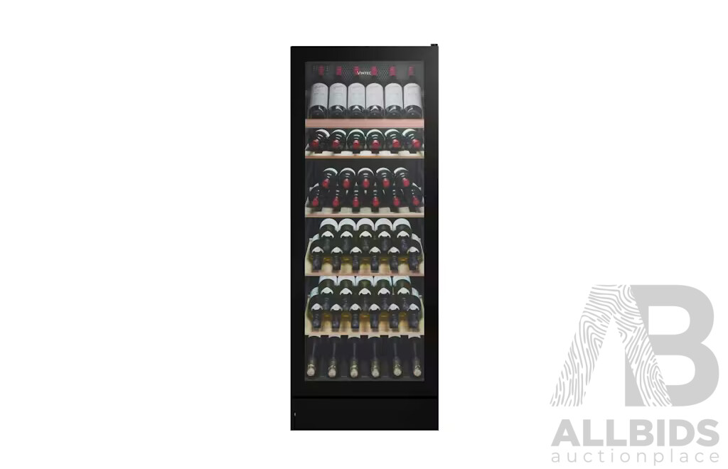 Vintec 148 Bottle Wine Cabinet - Black - ORP $3,299