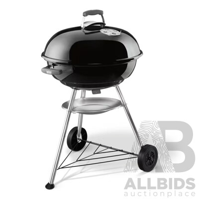 Weber Compact Kettle Charcoal Barbecue 57cm (k61597) - Black - ORP $299
