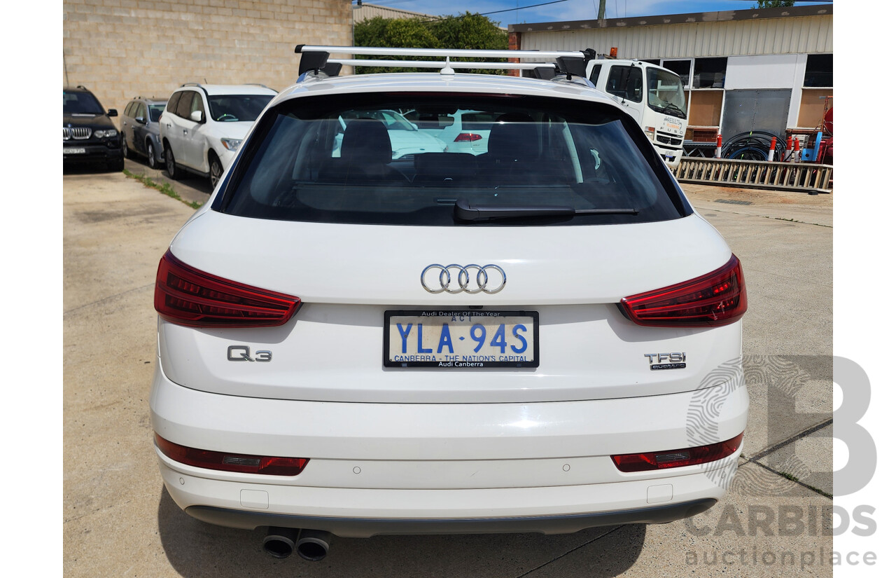2/2016 Audi Q3 2.0 TFSI Sport Quattro (132kw) 8U MY16 4d Wagon White 2.0L