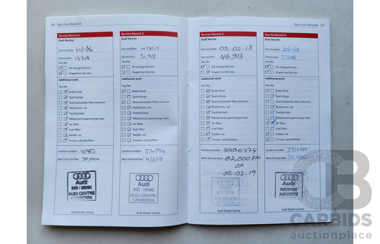 2/2016 Audi Q3 2.0 TFSI Sport Quattro (132kw) 8U MY16 4d Wagon White 2.0L