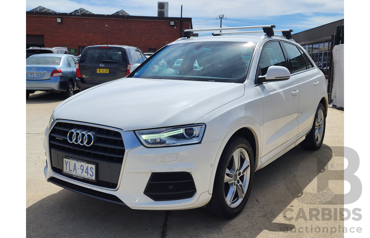 2/2016 Audi Q3 2.0 TFSI Sport Quattro (132kw) 8U MY16 4d Wagon White 2.0L
