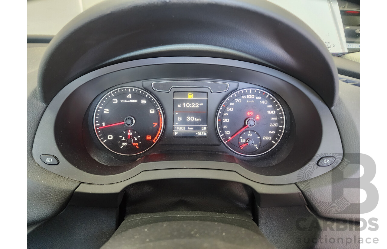 2/2016 Audi Q3 2.0 TFSI Sport Quattro (132kw) 8U MY16 4d Wagon White 2.0L