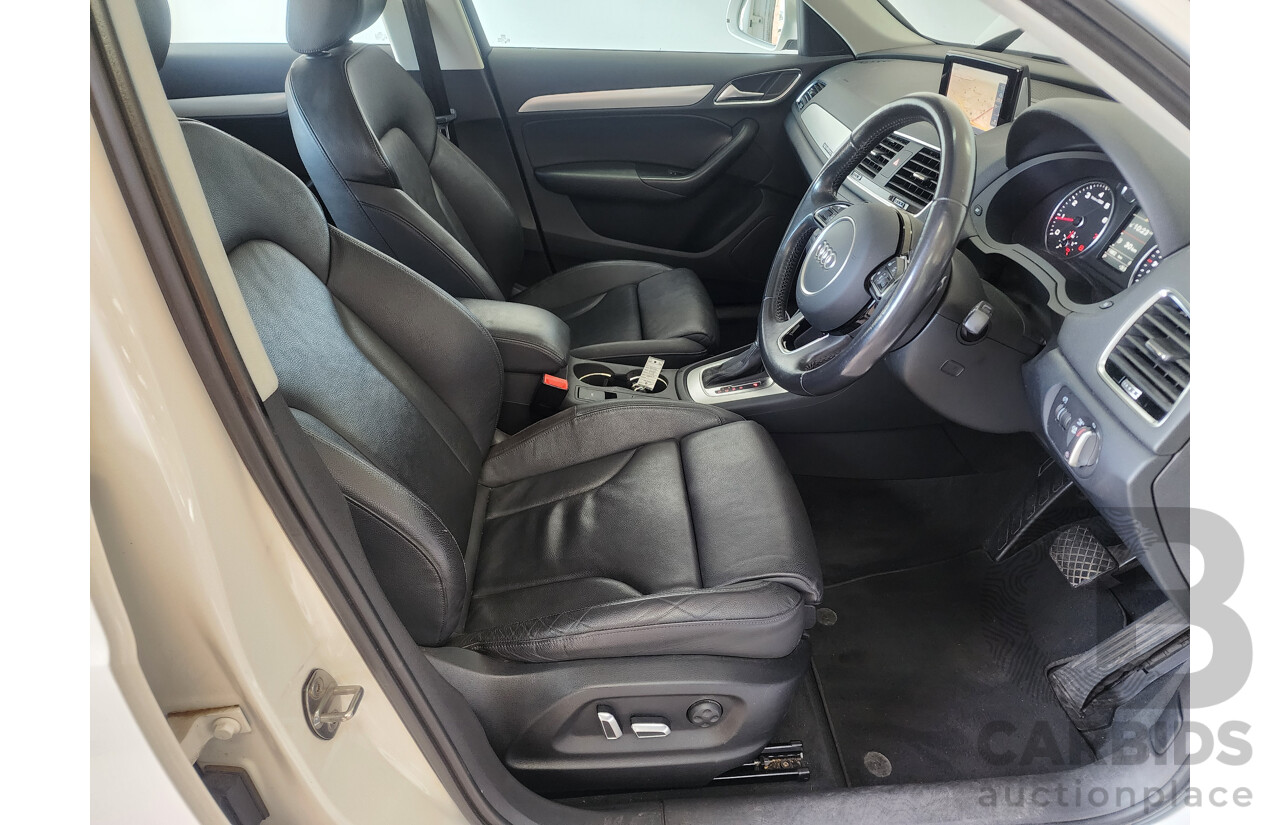 2/2016 Audi Q3 2.0 TFSI Sport Quattro (132kw) 8U MY16 4d Wagon White 2.0L