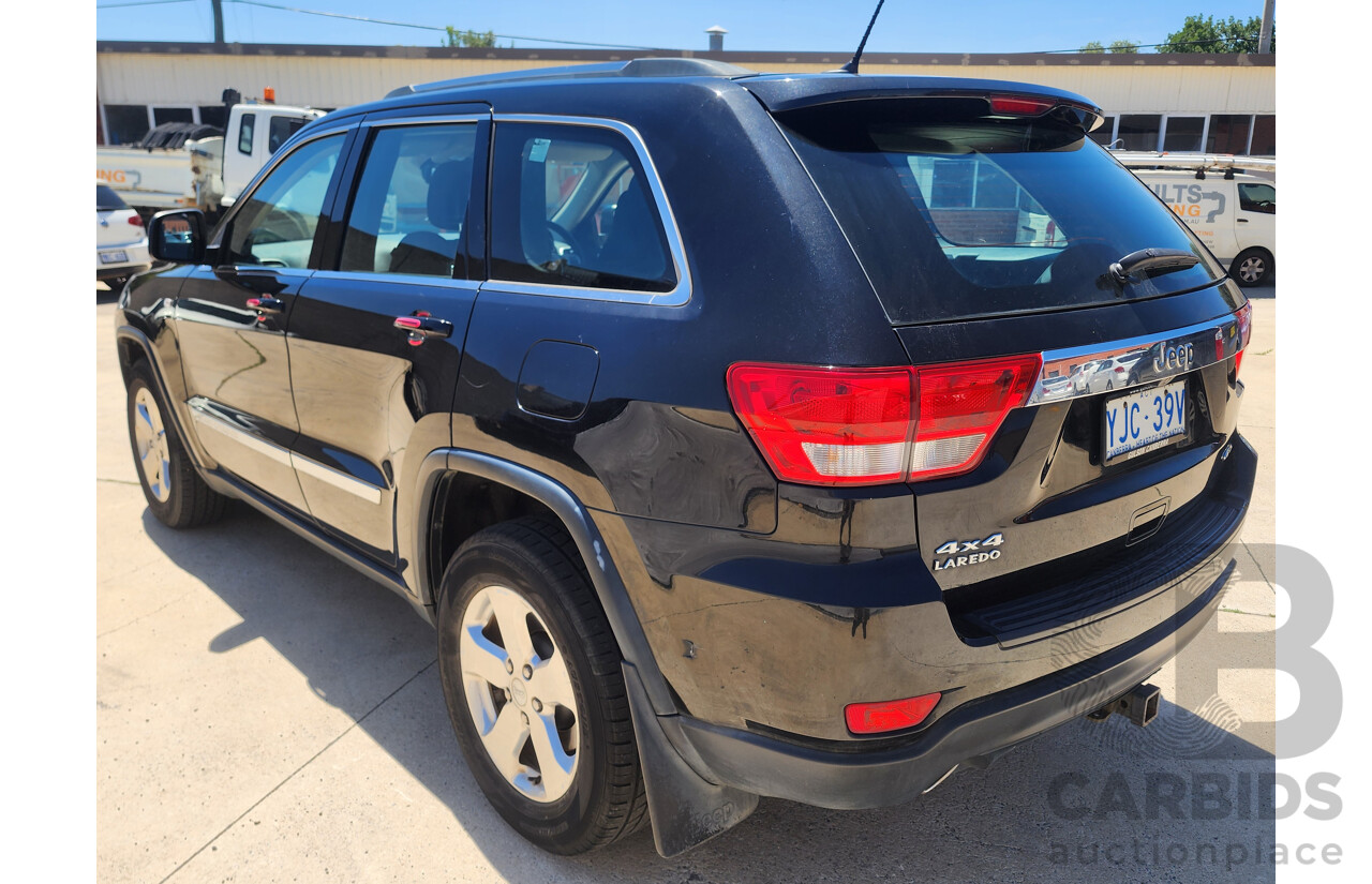 10/2012 Jeep Grand Cherokee Laredo (4x4) WK MY12 4d Wagon Black 3.0L