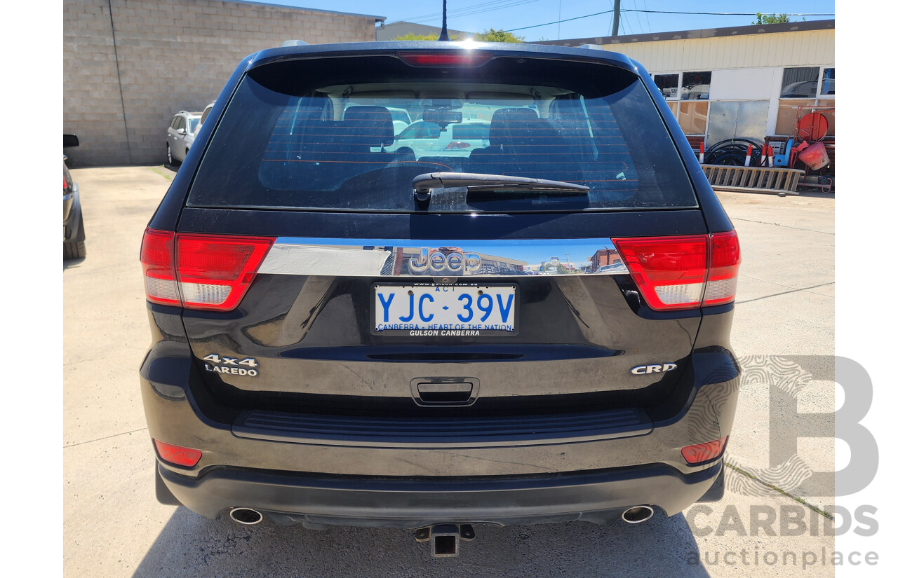 10/2012 Jeep Grand Cherokee Laredo (4x4) WK MY12 4d Wagon Black 3.0L