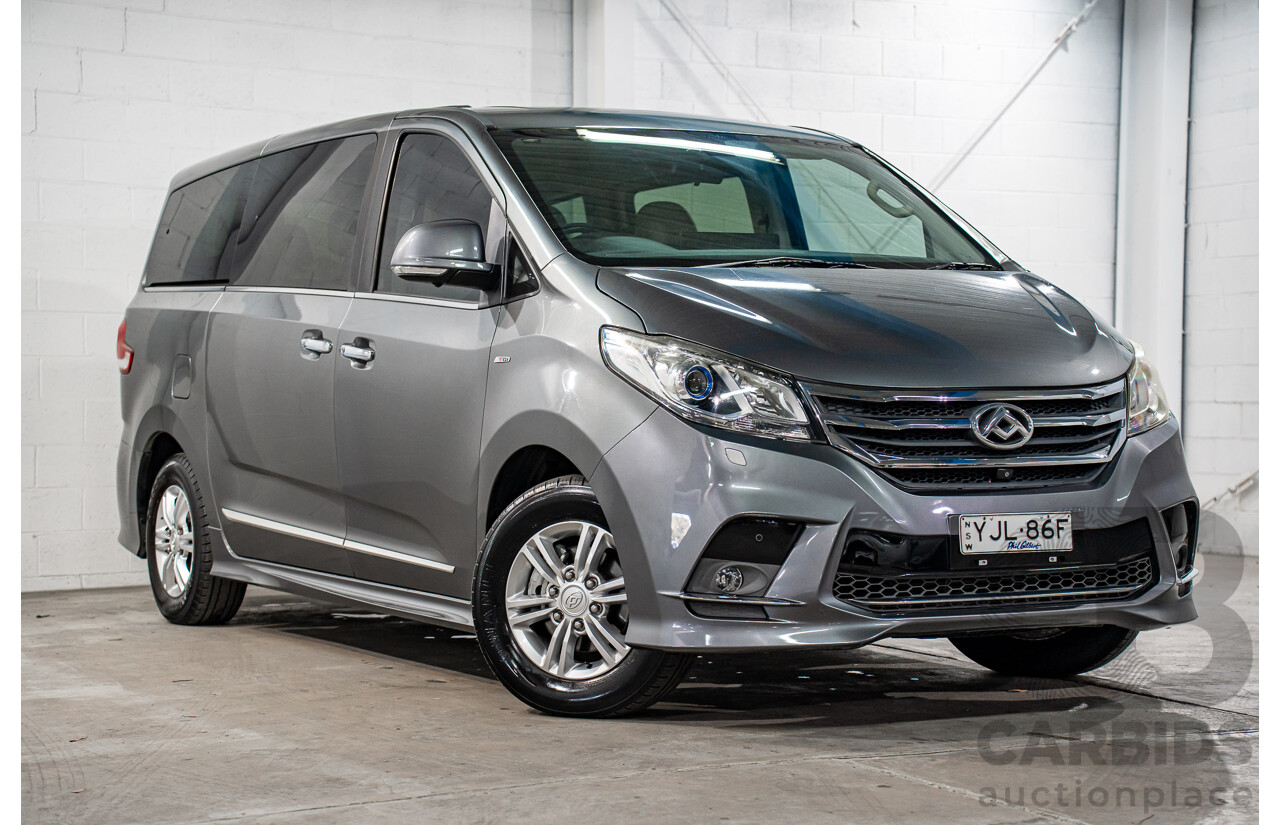 12/2019 LDV G10 Executive (RWD) MPV SV7A 4d Van Wagon Lava Grey Metallic Turbo 2.0L - 7 Seater