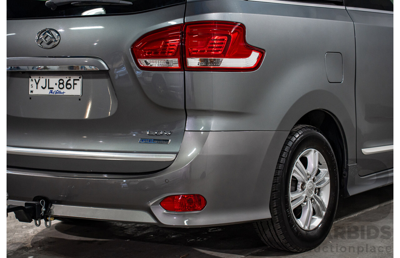 12/2019 LDV G10 Executive (RWD) MPV SV7A 4d Van Wagon Lava Grey Metallic Turbo 2.0L - 7 Seater