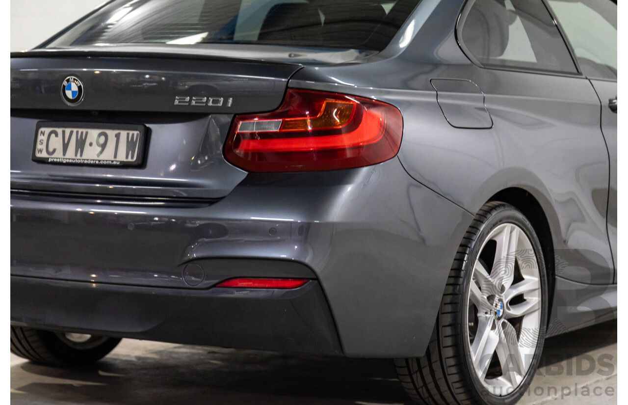 1/2015 BMW 220i M-Sport F22 2d Coupe Mineral Grey Metallic Turbo 2.0L