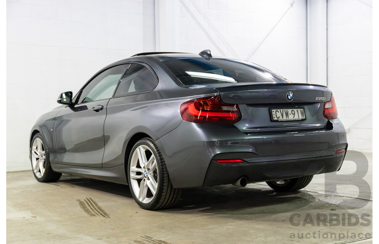 1/2015 BMW 220i M-Sport F22 2d Coupe Mineral Grey Metallic Turbo 2.0L