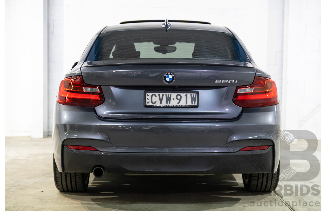 1/2015 BMW 220i M-Sport F22 2d Coupe Mineral Grey Metallic Turbo 2.0L