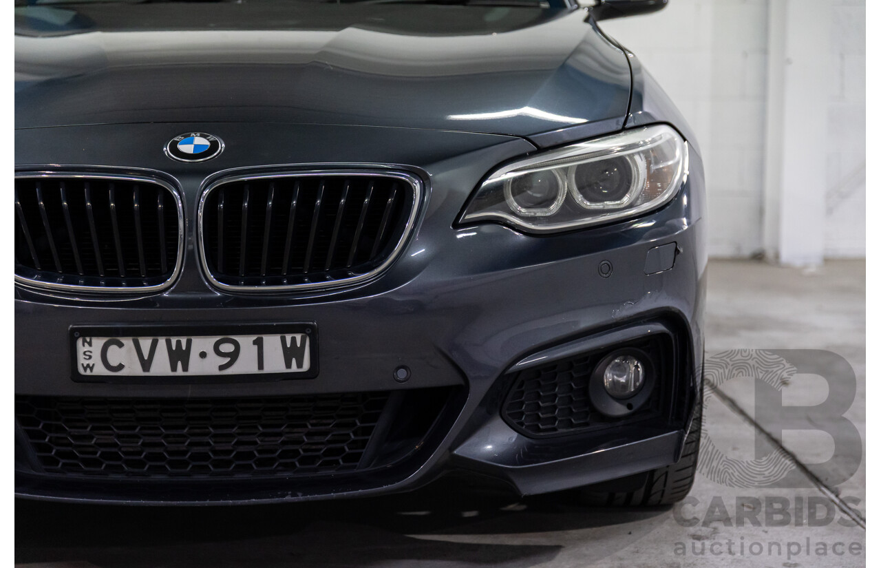 1/2015 BMW 220i M-Sport F22 2d Coupe Mineral Grey Metallic Turbo 2.0L