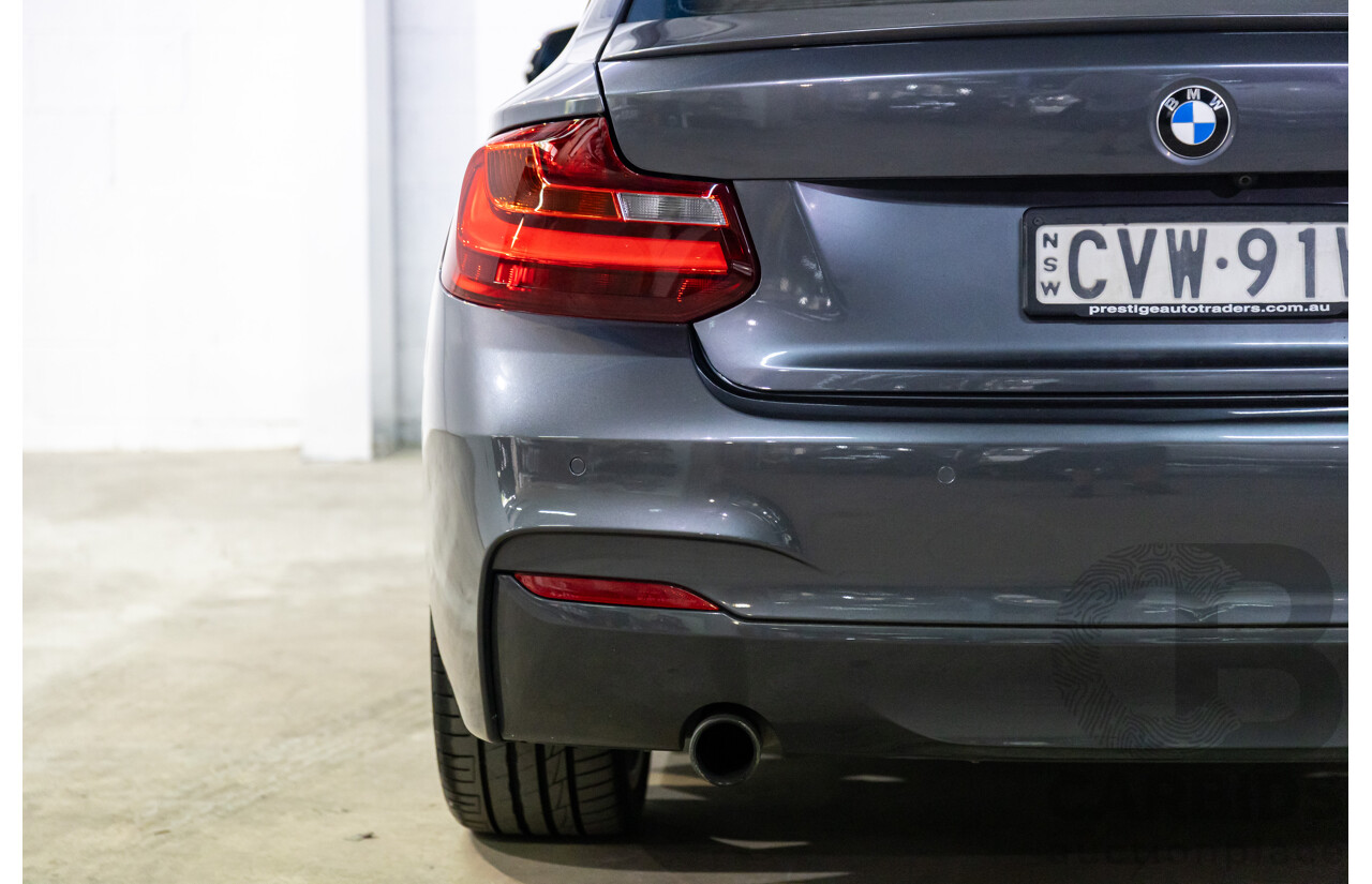 1/2015 BMW 220i M-Sport F22 2d Coupe Mineral Grey Metallic Turbo 2.0L