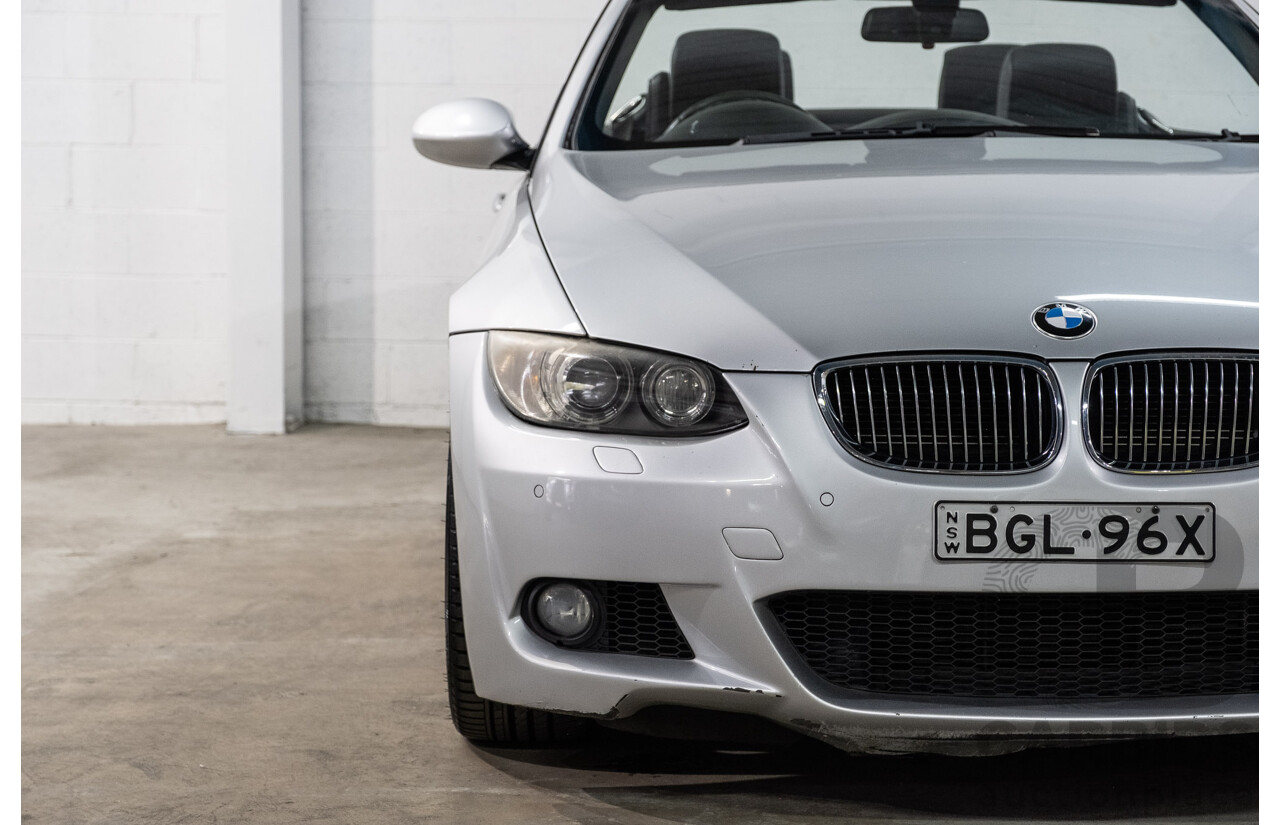 5/2008 BMW 335i M Sport E93 2d Convertible Titanium Silver Metallic Twin Turbo 3.0L