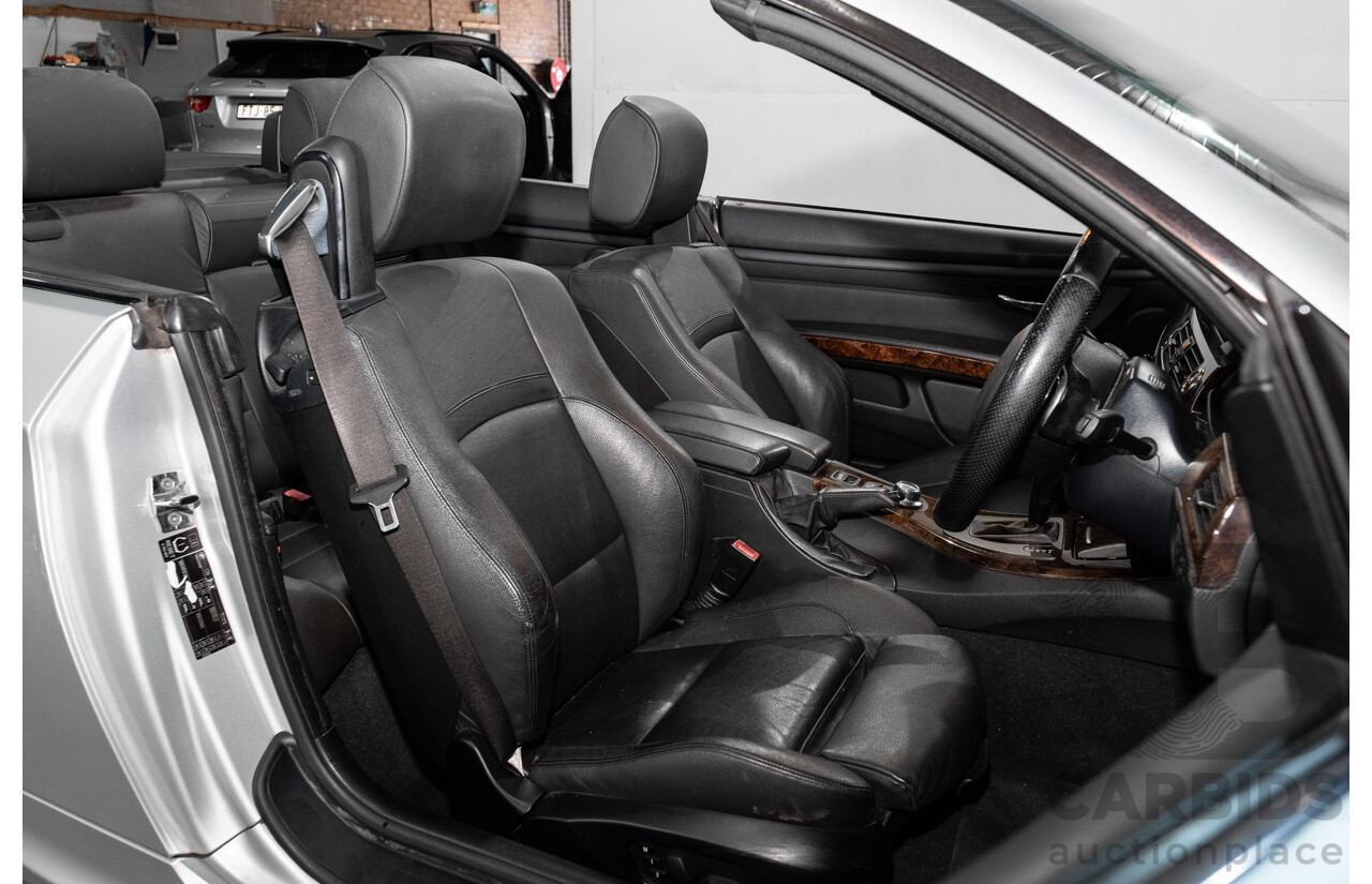 5/2008 BMW 335i M Sport E93 2d Convertible Titanium Silver Metallic Twin Turbo 3.0L