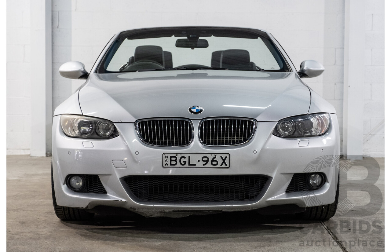 5/2008 BMW 335i M Sport E93 2d Convertible Titanium Silver Metallic Twin Turbo 3.0L