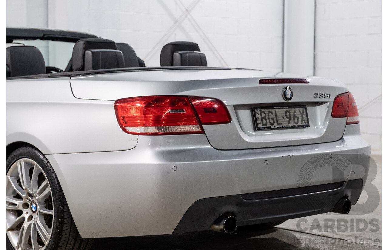 5/2008 BMW 335i M Sport E93 2d Convertible Titanium Silver Metallic Twin Turbo 3.0L