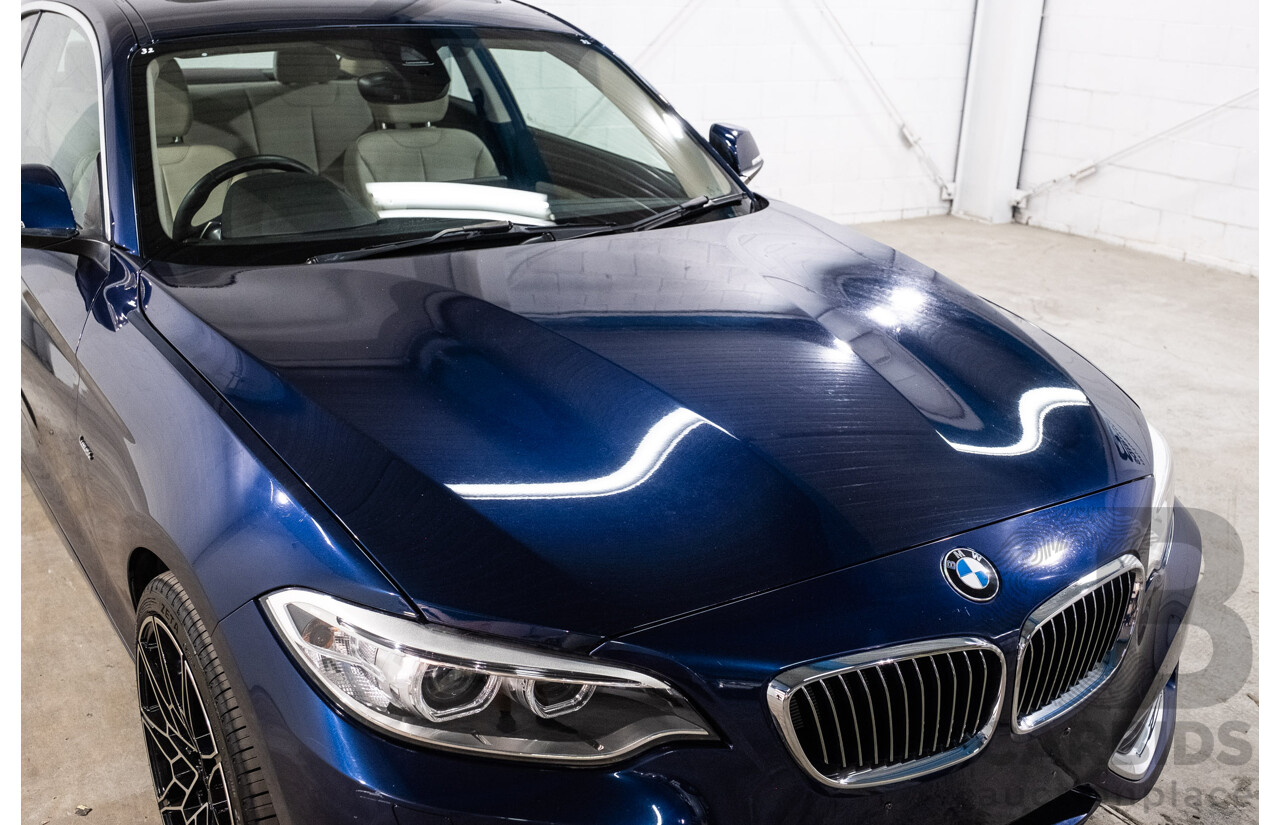 09/2017 BMW 230i Luxury Line (RWD) F22 MY17 2d Coupe Deep Sea Blue Metallic Turbo 2.0L