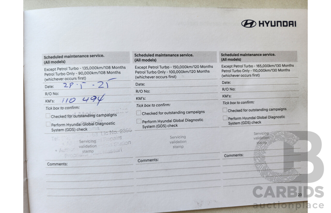 4/2017 Hyundai i30 Active PD MY17 5d Hatchback Blue 2.0L