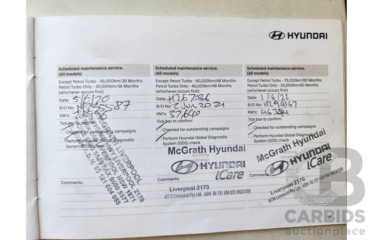 4/2017 Hyundai i30 Active PD MY17 5d Hatchback Blue 2.0L