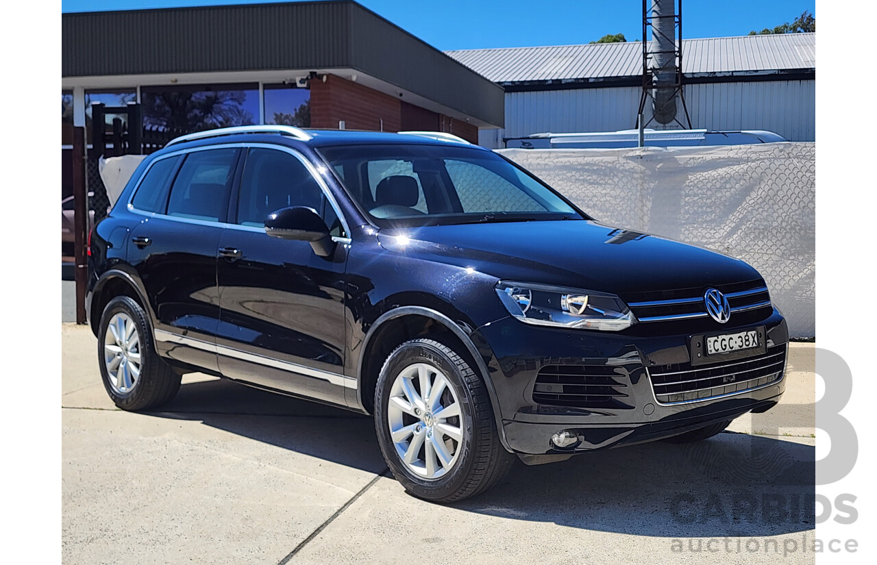 4/2012 Volkswagen Touareg V6 FSI 7P MY12 4d Wagon Black 3.6L