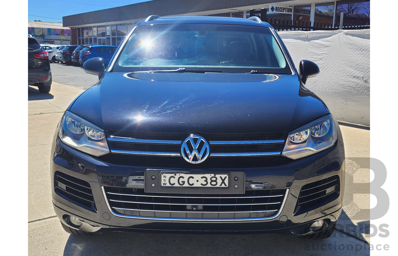 4/2012 Volkswagen Touareg V6 FSI 7P MY12 4d Wagon Black 3.6L