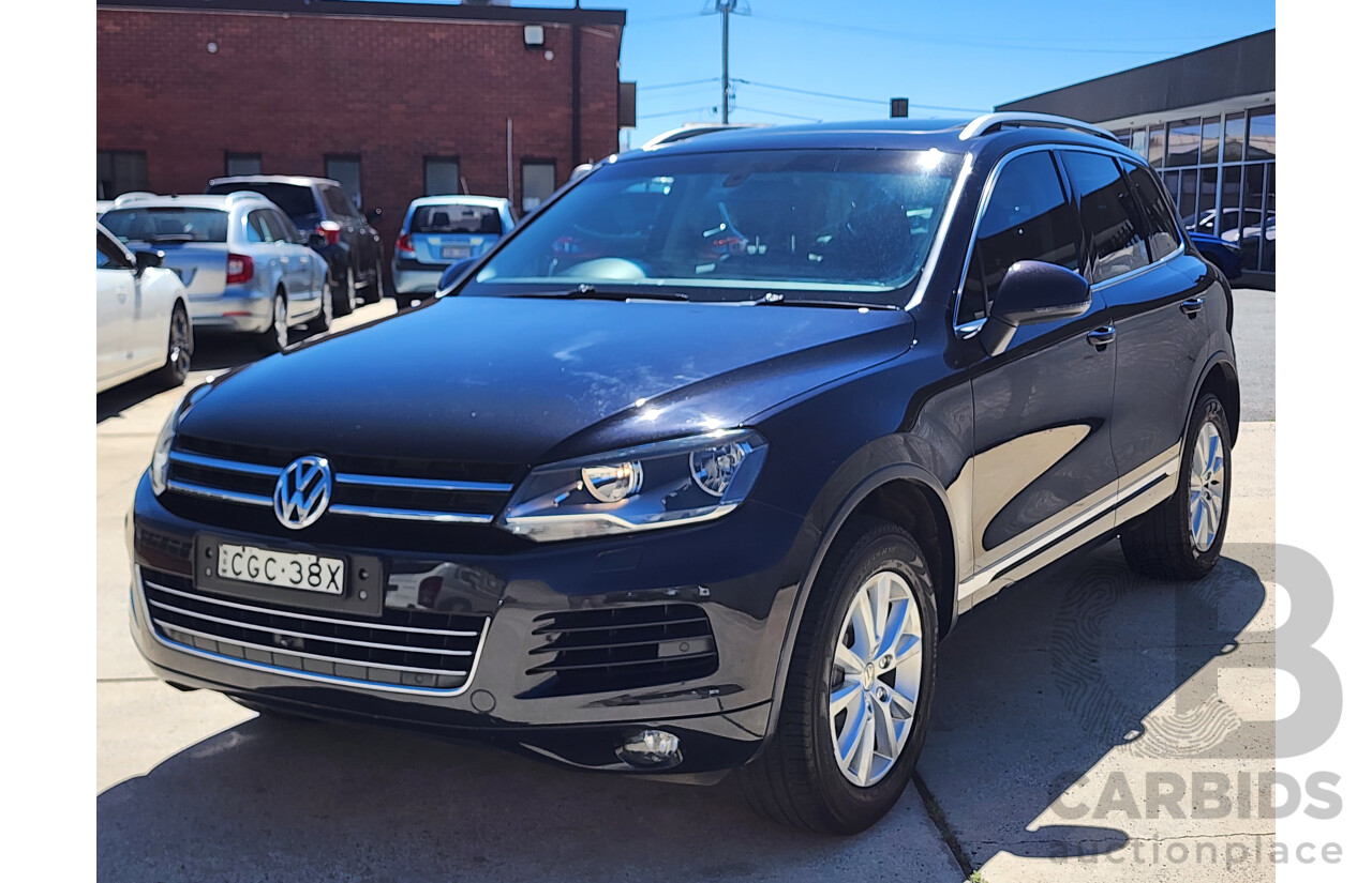 4/2012 Volkswagen Touareg V6 FSI 7P MY12 4d Wagon Black 3.6L