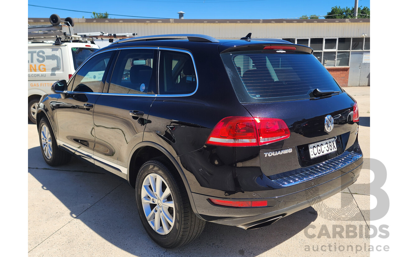 4/2012 Volkswagen Touareg V6 FSI 7P MY12 4d Wagon Black 3.6L