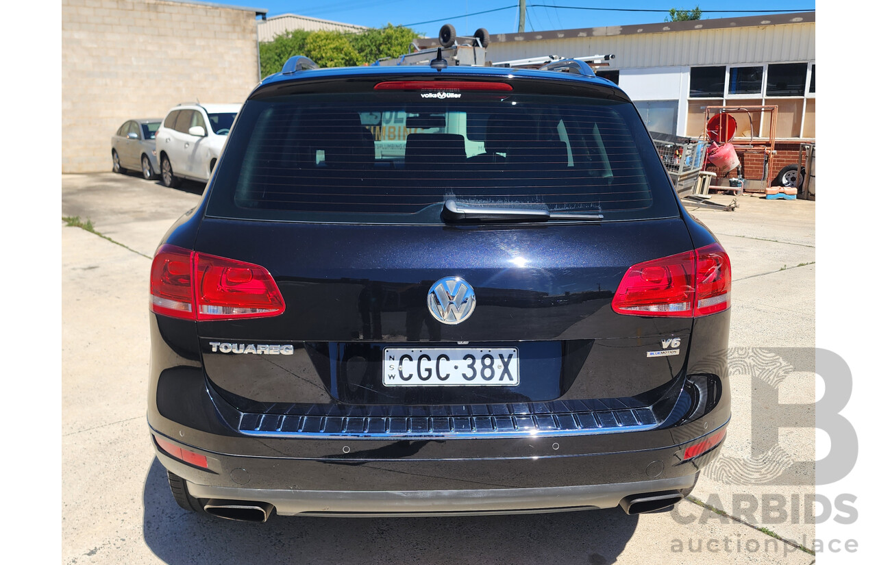 4/2012 Volkswagen Touareg V6 FSI 7P MY12 4d Wagon Black 3.6L