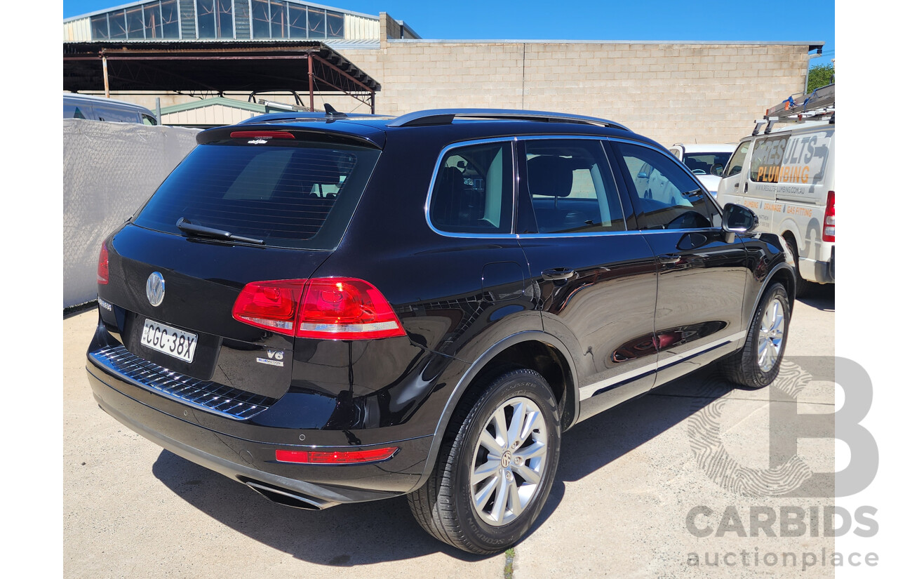 4/2012 Volkswagen Touareg V6 FSI 7P MY12 4d Wagon Black 3.6L
