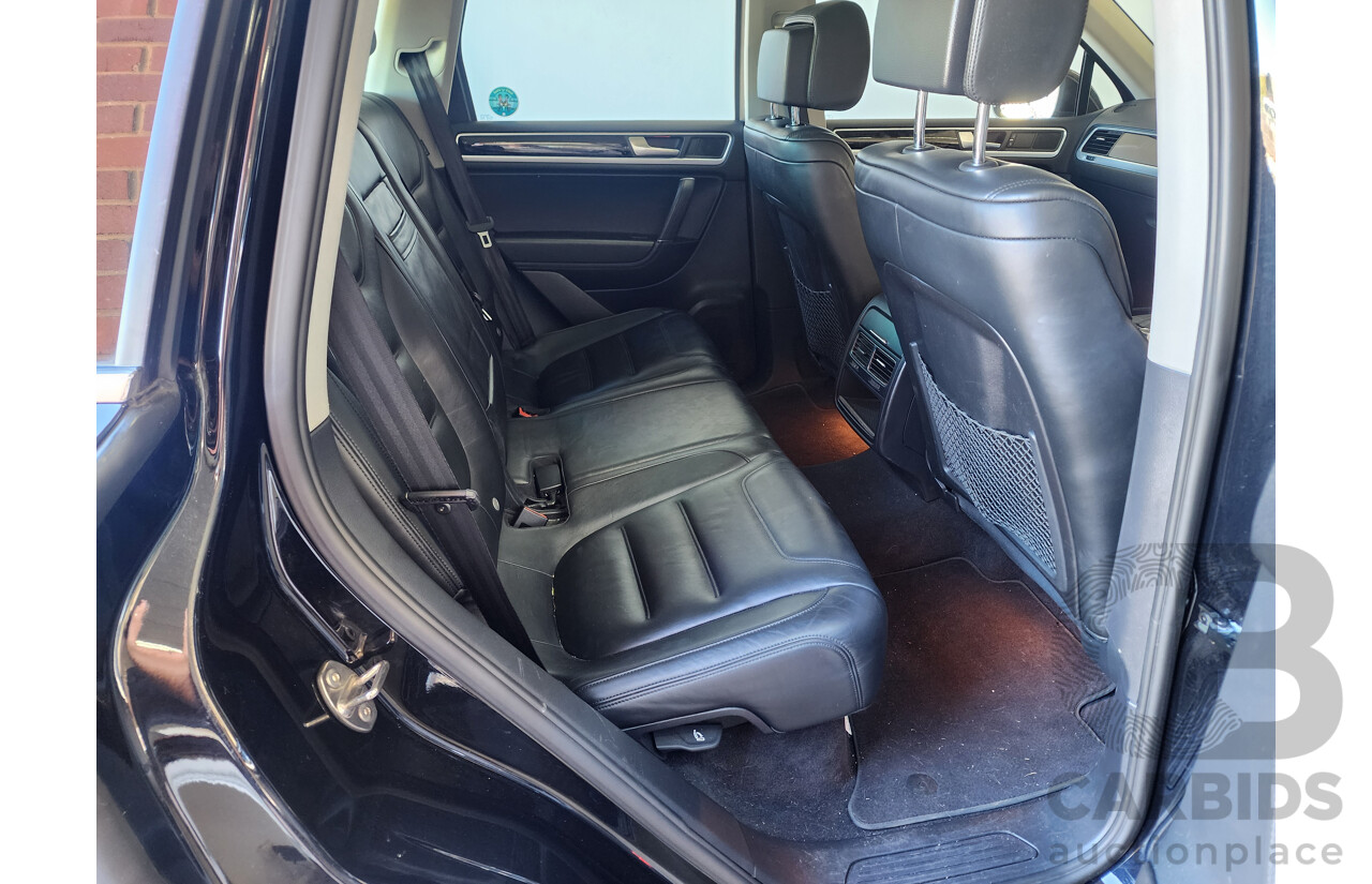 4/2012 Volkswagen Touareg V6 FSI 7P MY12 4d Wagon Black 3.6L