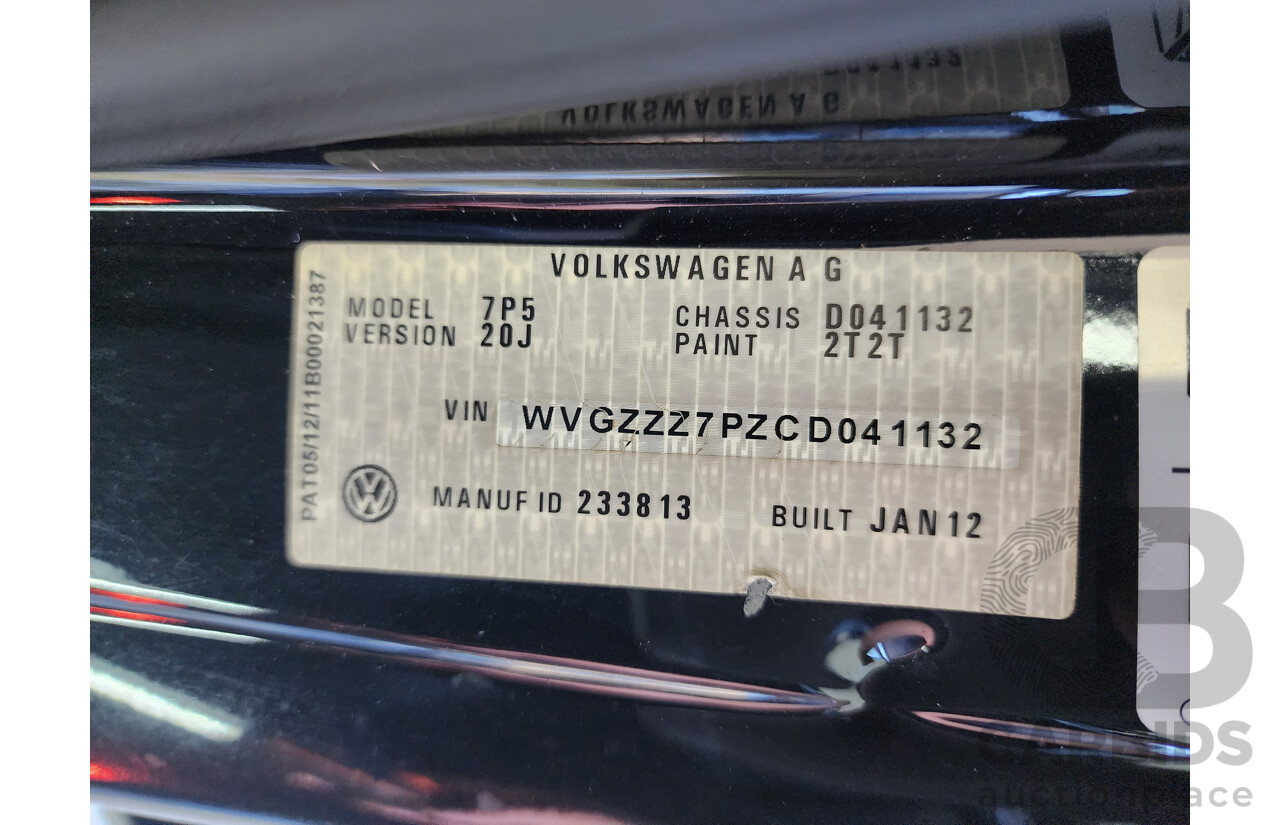 4/2012 Volkswagen Touareg V6 FSI 7P MY12 4d Wagon Black 3.6L