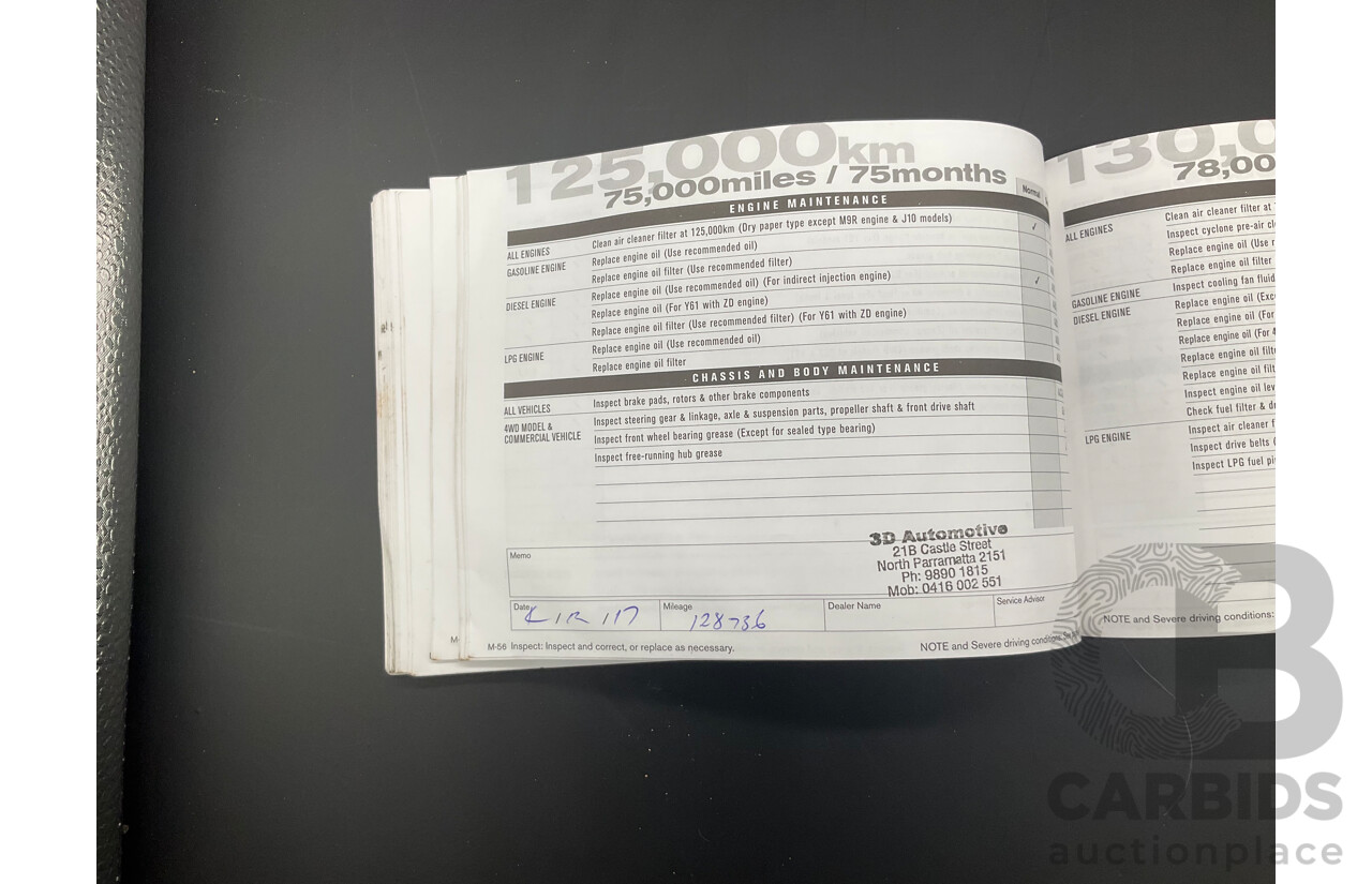 5/2013 Nissan Navara DX (4x2) D22 SERIES 5 C/Chas Polar White Turbo Diesel 2.5L