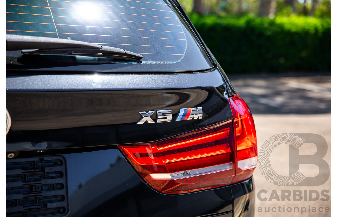 08/2016 BMW X5 M (AWD) F85 MY16 4d Wagon Black Sapphire Metallic Twin Turbo V8 4.4L