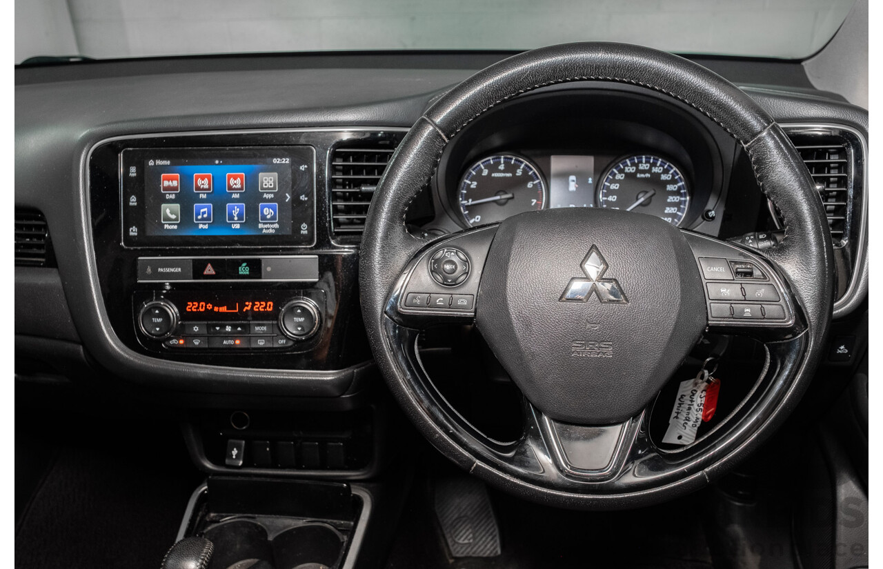 04/2019 Mitsubishi Outlander ES ADAS (FWD) ZL MY19 4d Wagon Solid White 2.4L